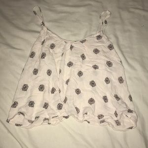 Cropped pattern tank top